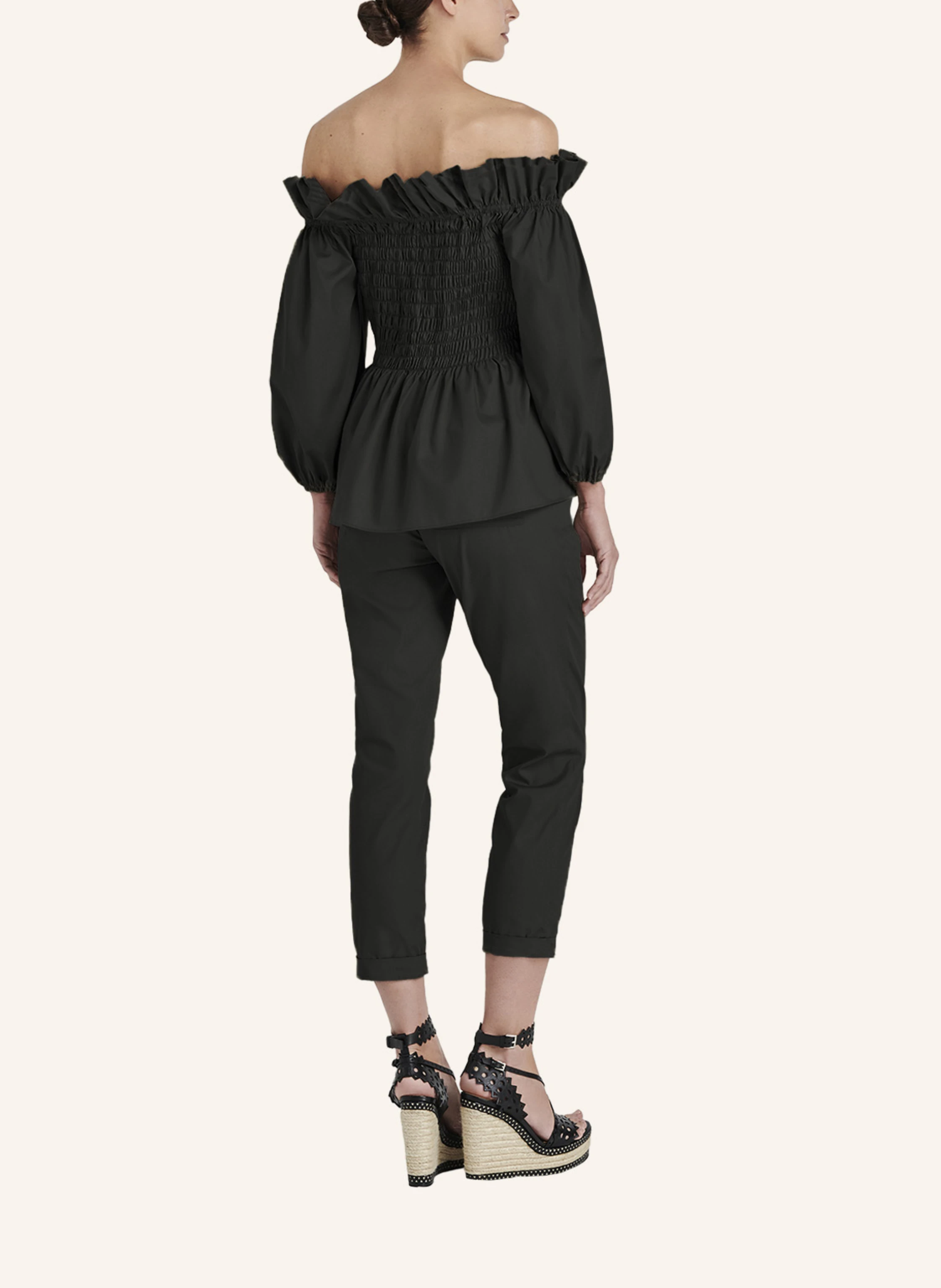 ARMARGENTUM Cold-Shoulder-Bluse JASMINE mit 3/4 Arm