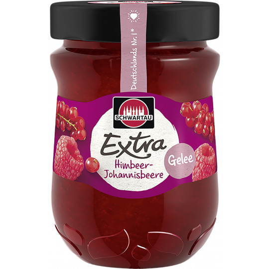 Schwartau Extra Himbeer-Johannisbeer Gelee 340G