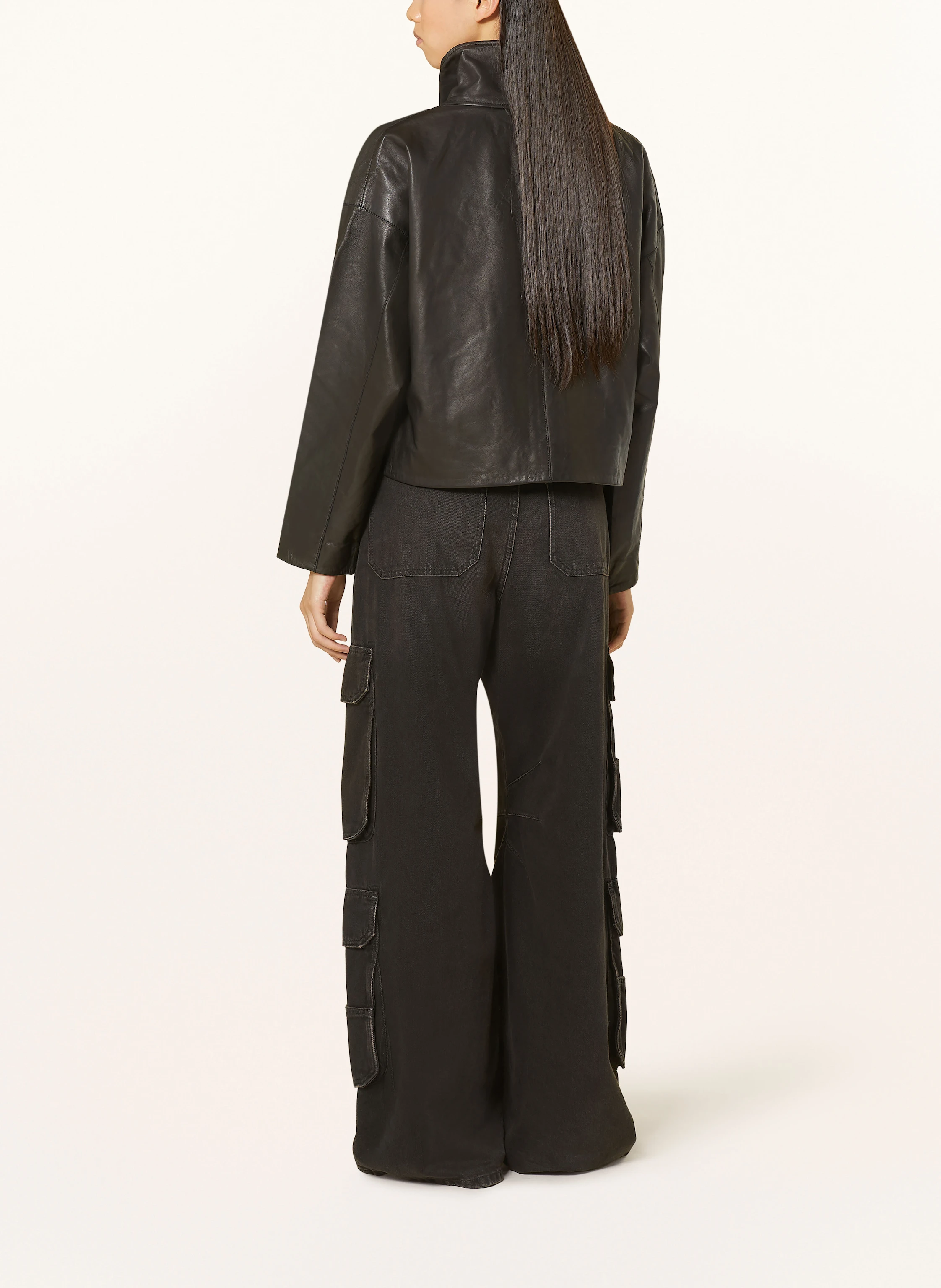 ALLSAINTS Cropped-Lederjacke RYDER