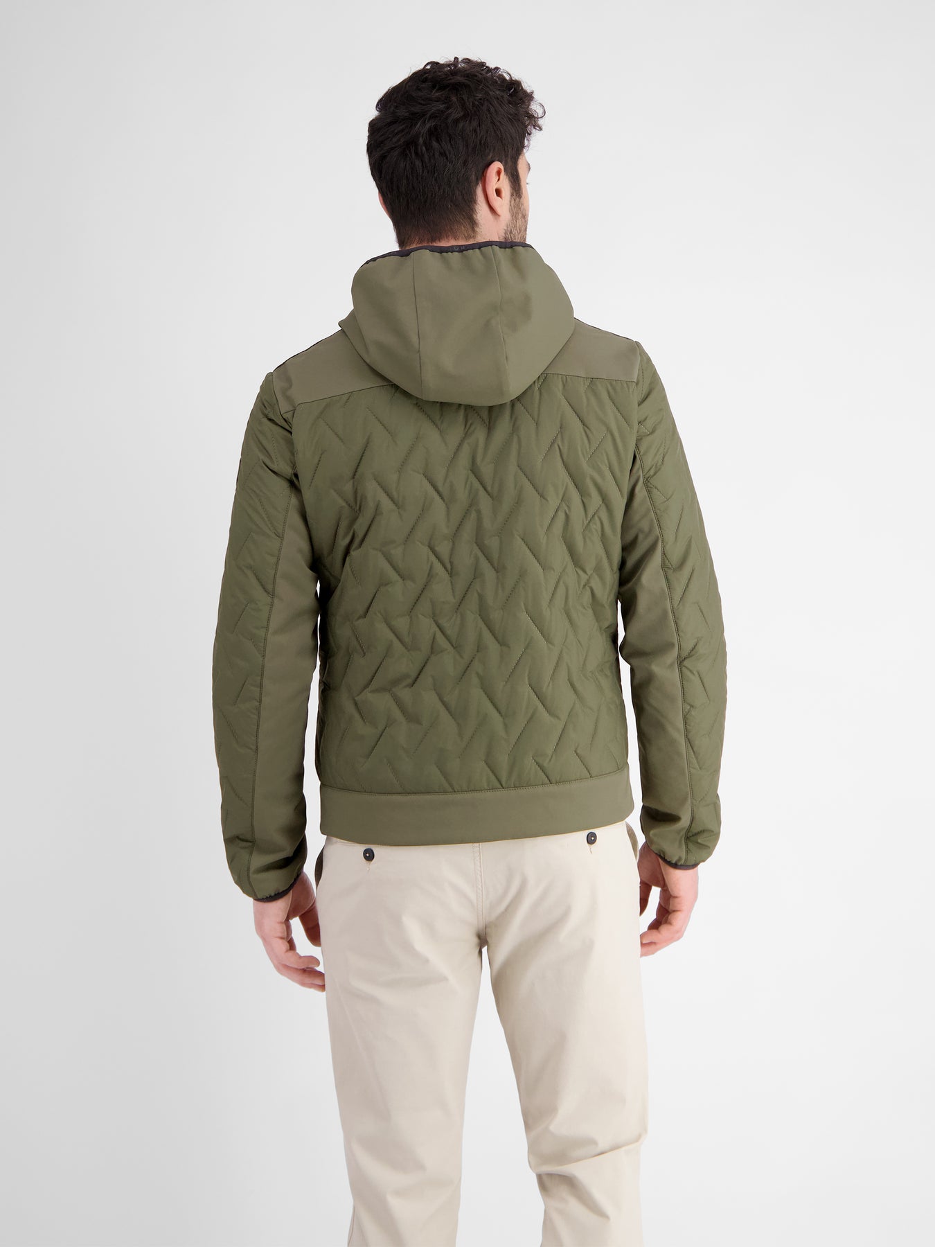 Herren Steppjacke mit Kapuze
