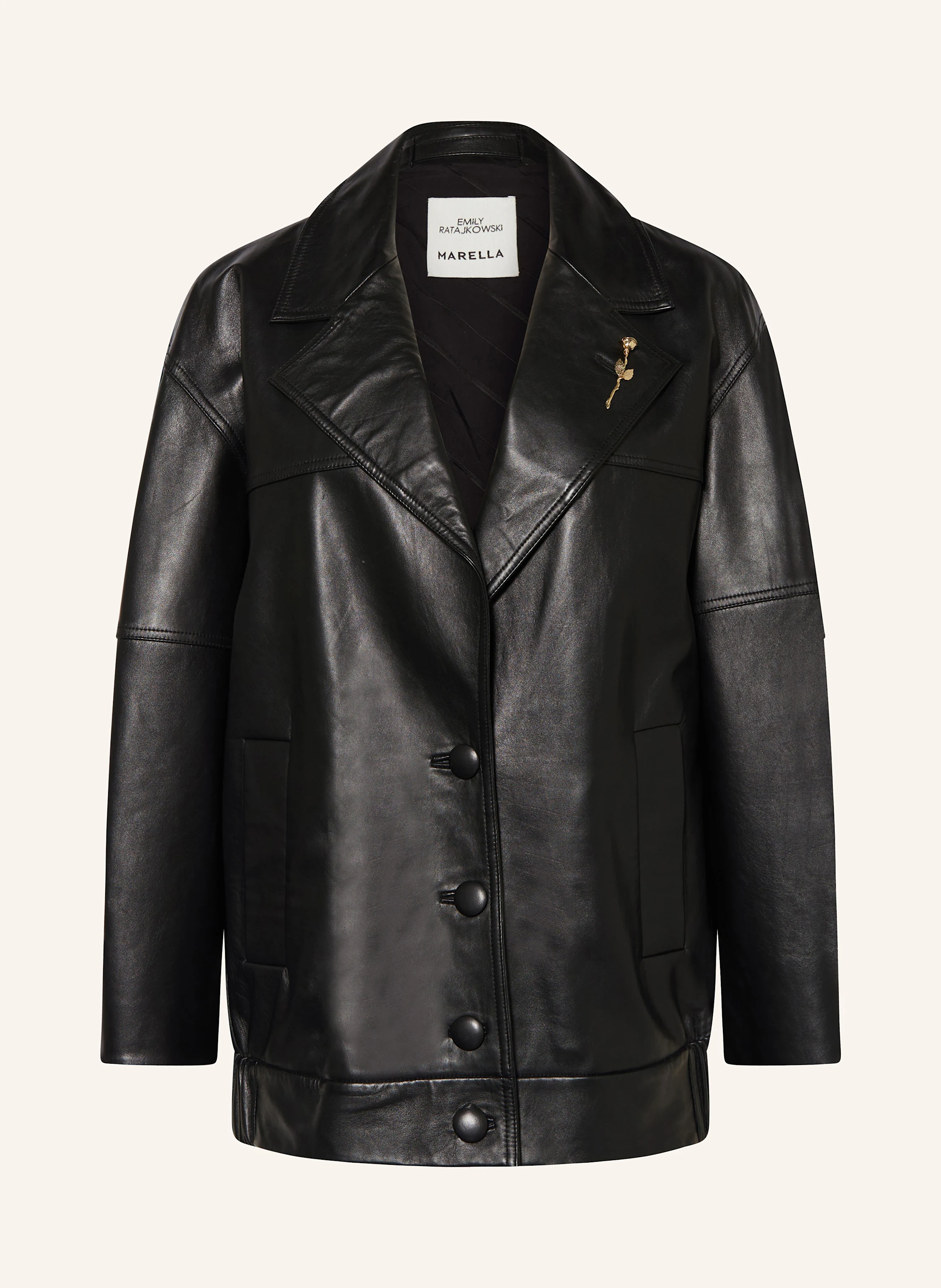 MARELLA Oversized-Lederblazer