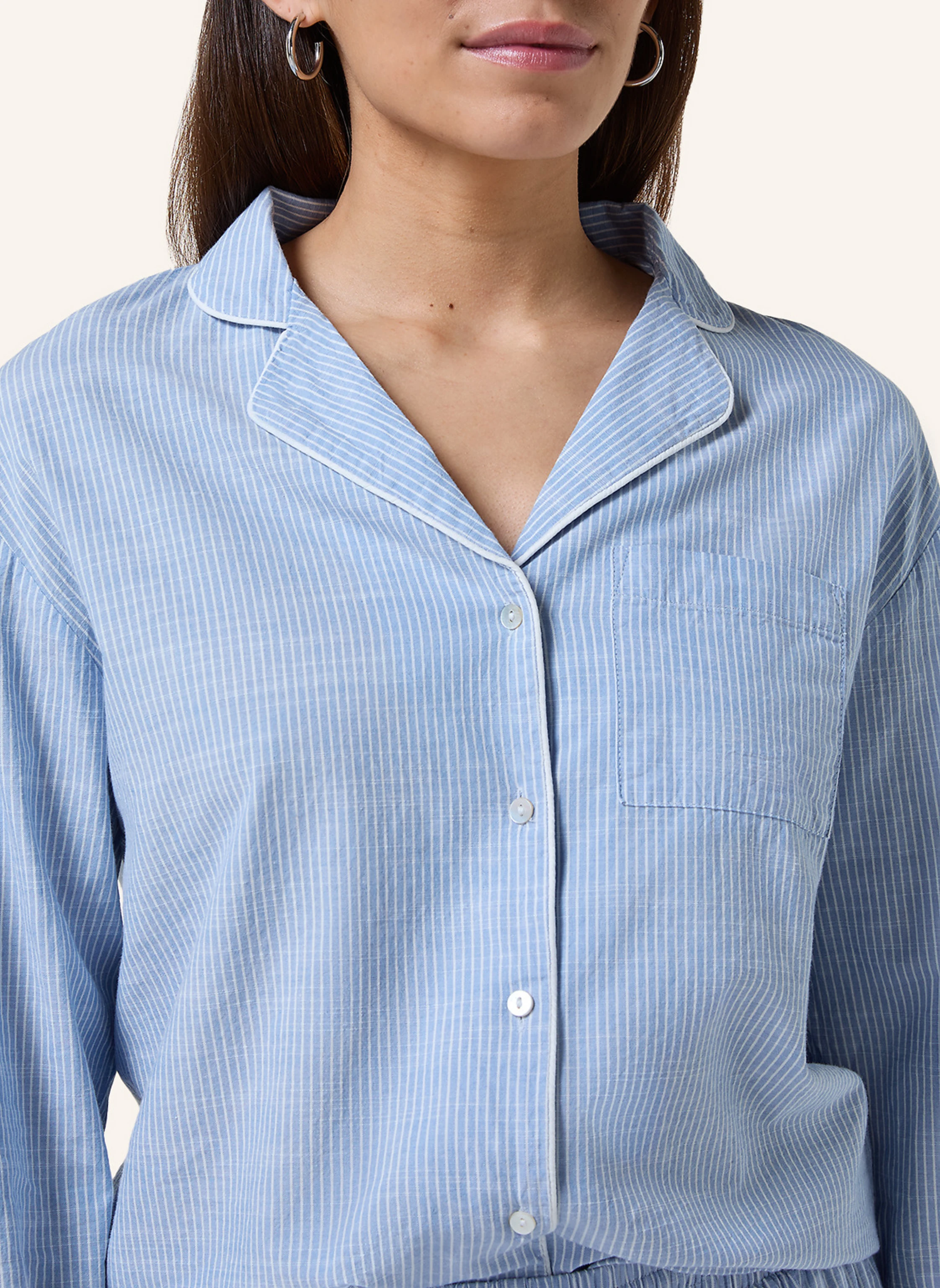 hunkemöller Pyjama-Jacke LANGARM