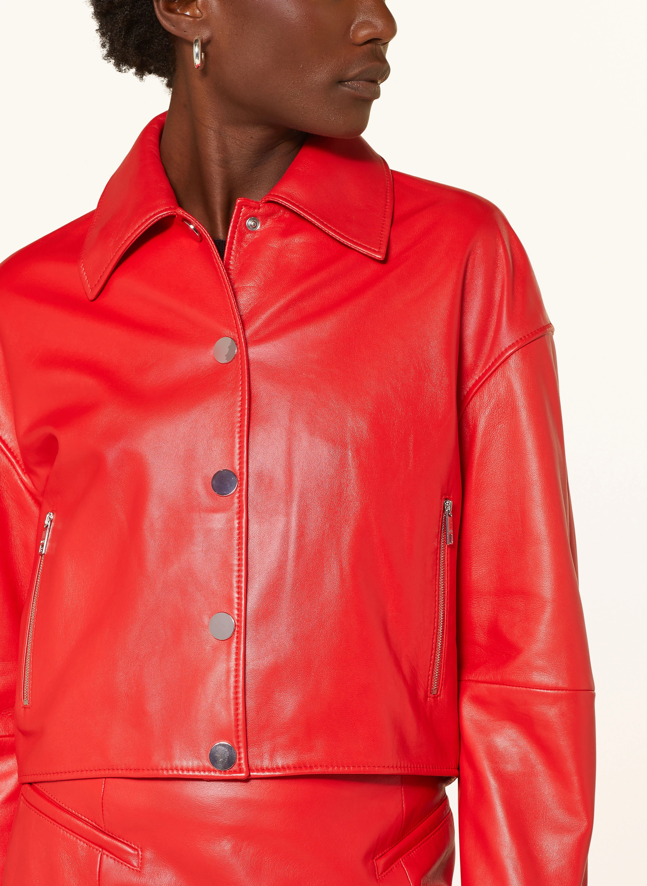 BOSS Lederblouson SASSINA