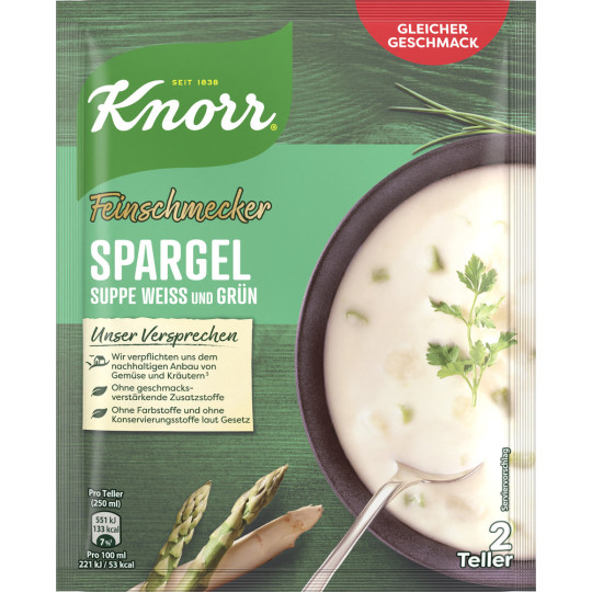 Knorr Feinschmecker Spargel Suppe weiß & grün 55G