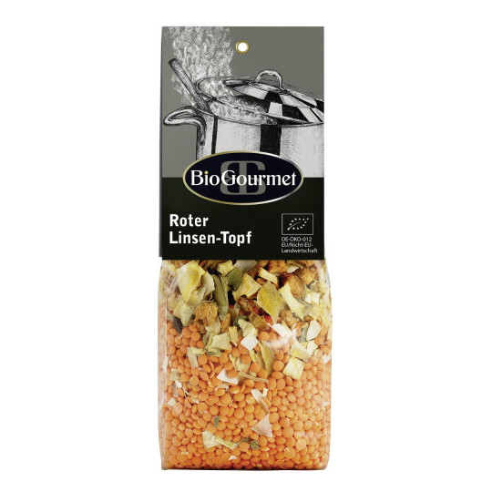 Bio Gourmet Roter Linsen-Topf 250G