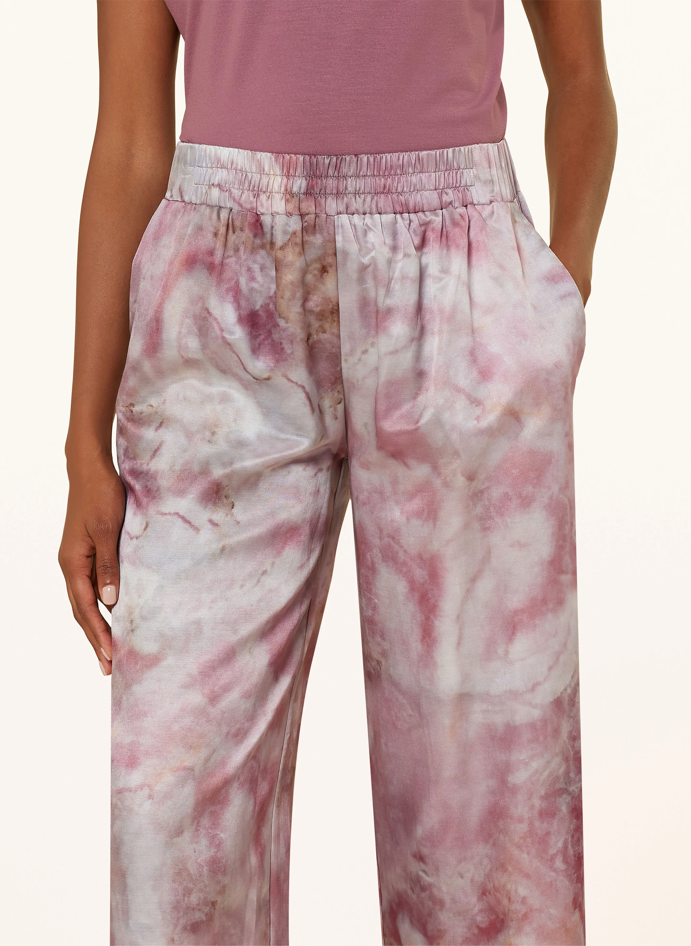 zimmerli Schlafhose COTTON SILK PRINT mit Seide