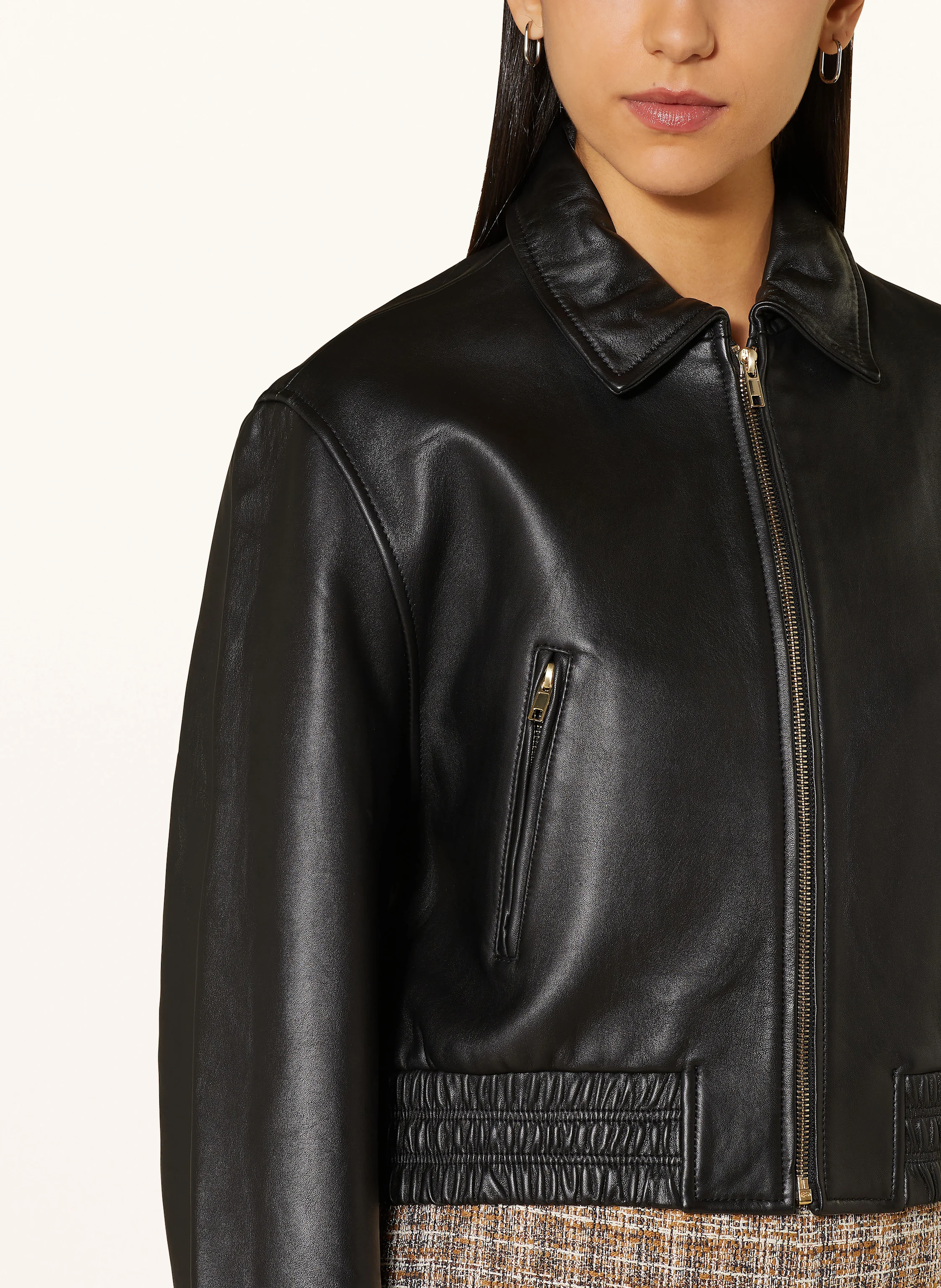 maje Lederjacke