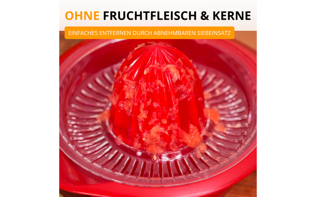 Westmark Limetta Zitrus- und Orangenpresse 350 ml rot