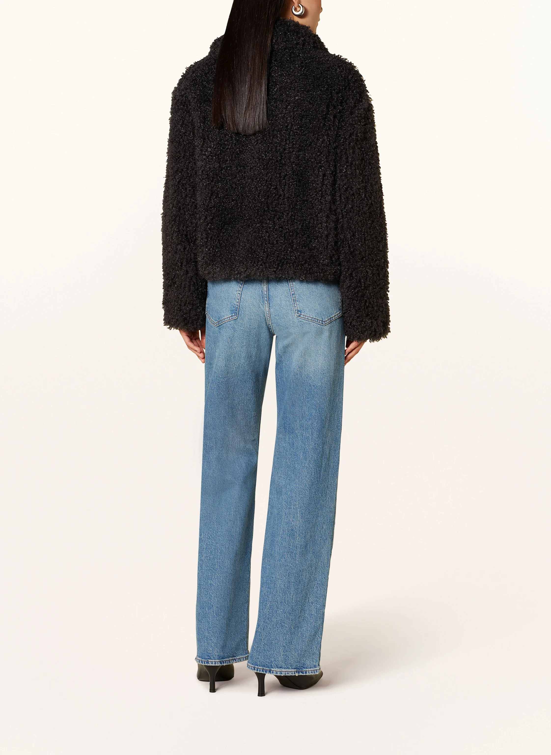 maje Teddyfell-Jacke