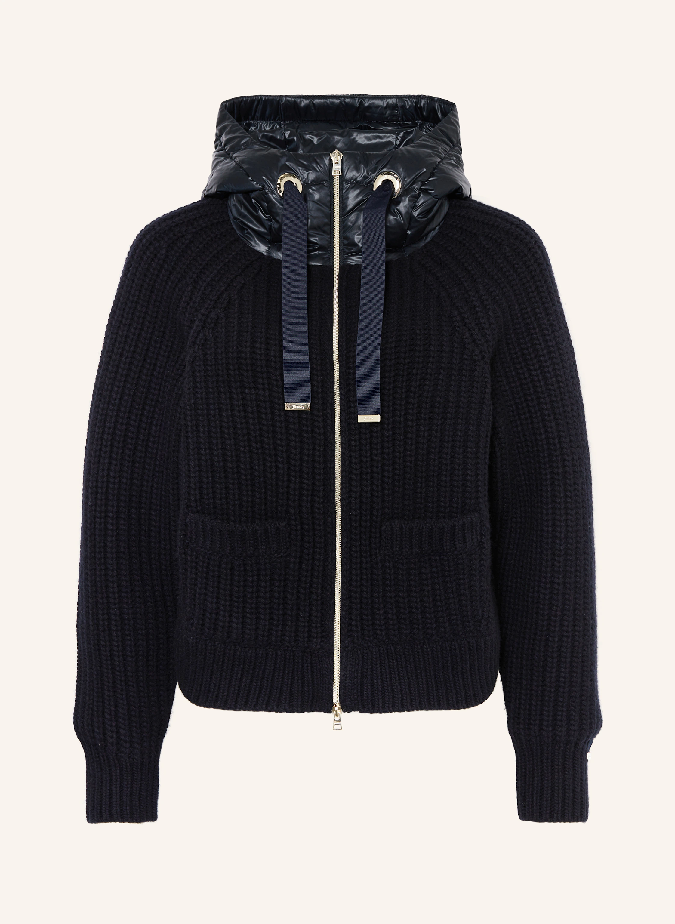 HERNO Daunenjacke im Materialmix