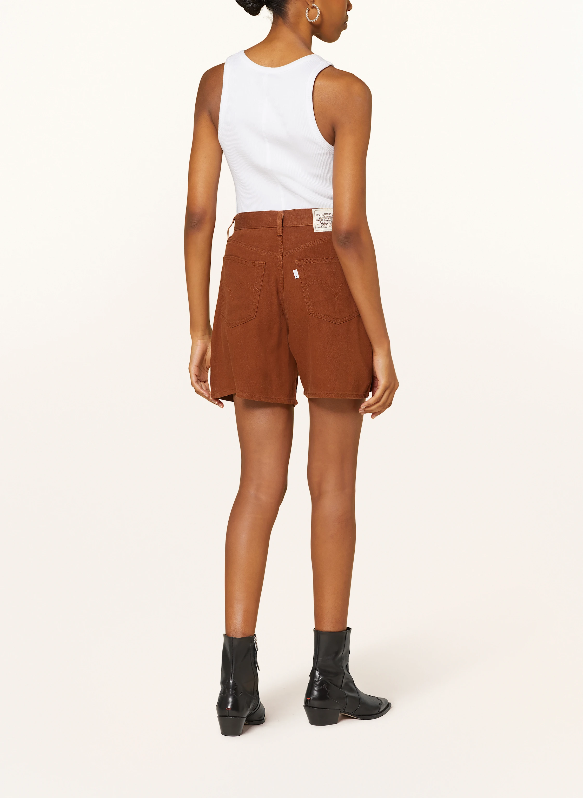 Levi's® Jeansshorts HIGH BAGGY mit Leinen