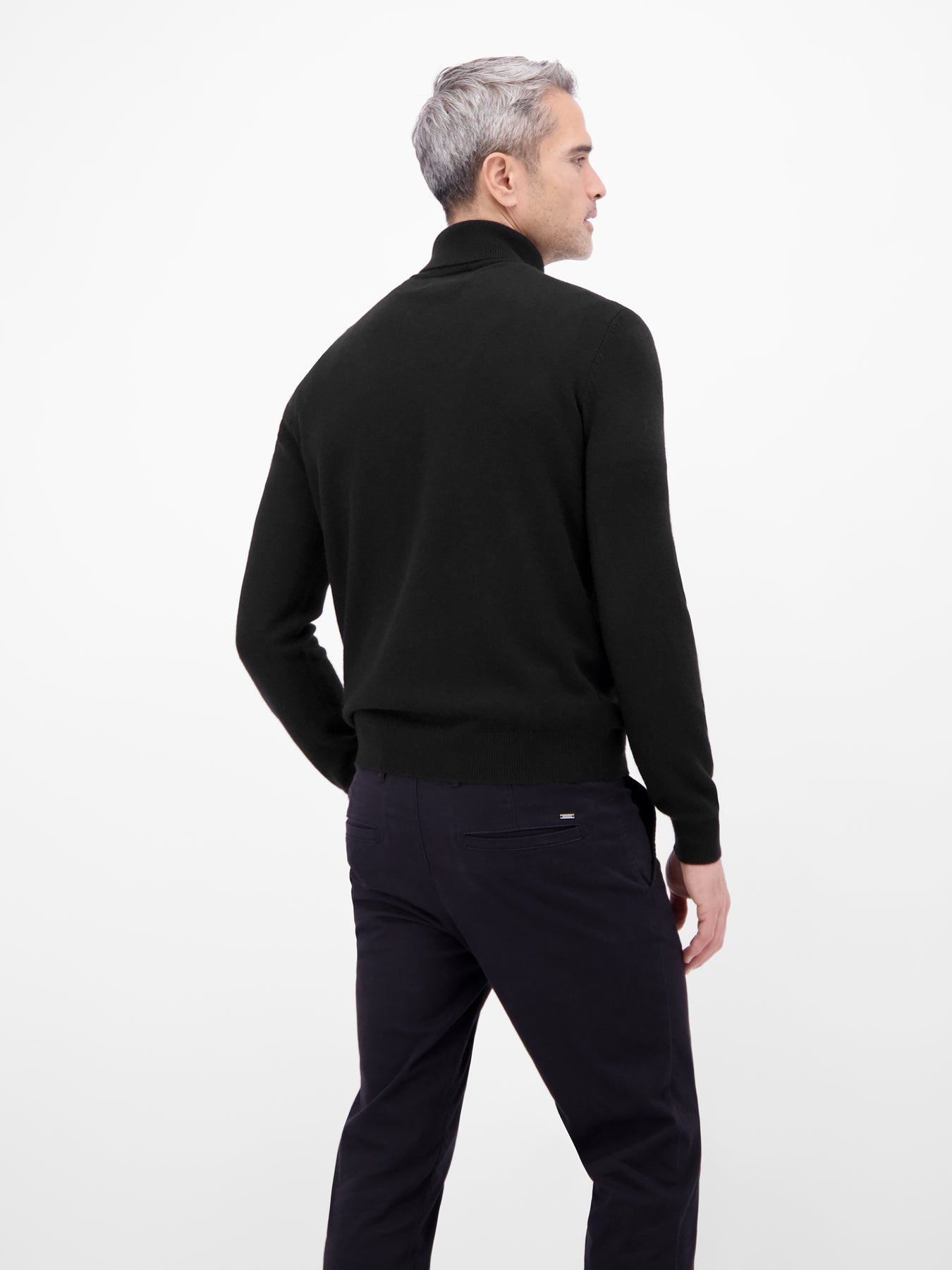 Herren Rollkragenpullover aus Woll-Kaschmir-Mix – lässige Optik, wärmender Tragekomfort