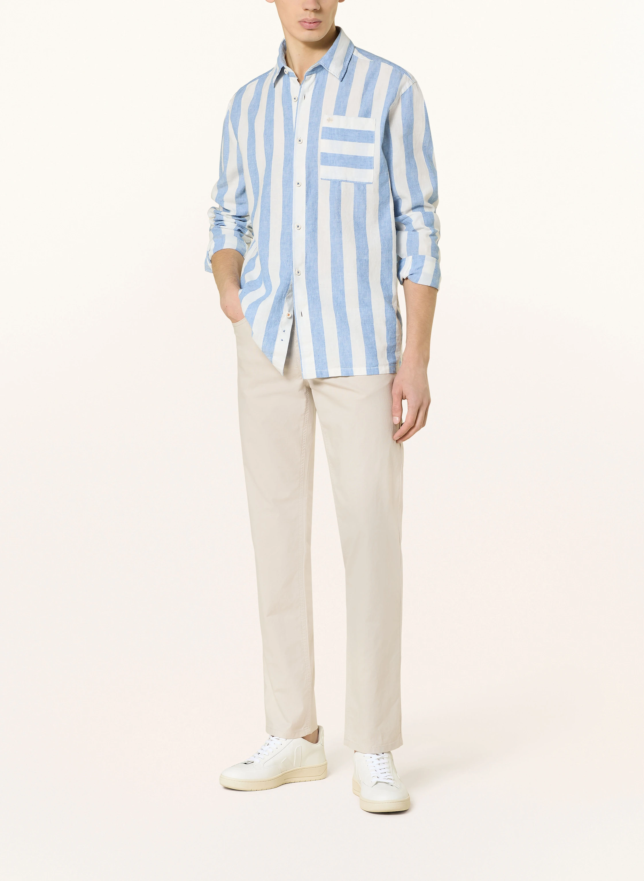 NAPAPIJRI Hemd BROLIO Comfort Fit mit Leinen