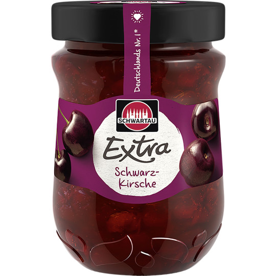 Schwartau Extra Schwarz-Kirsche 340G