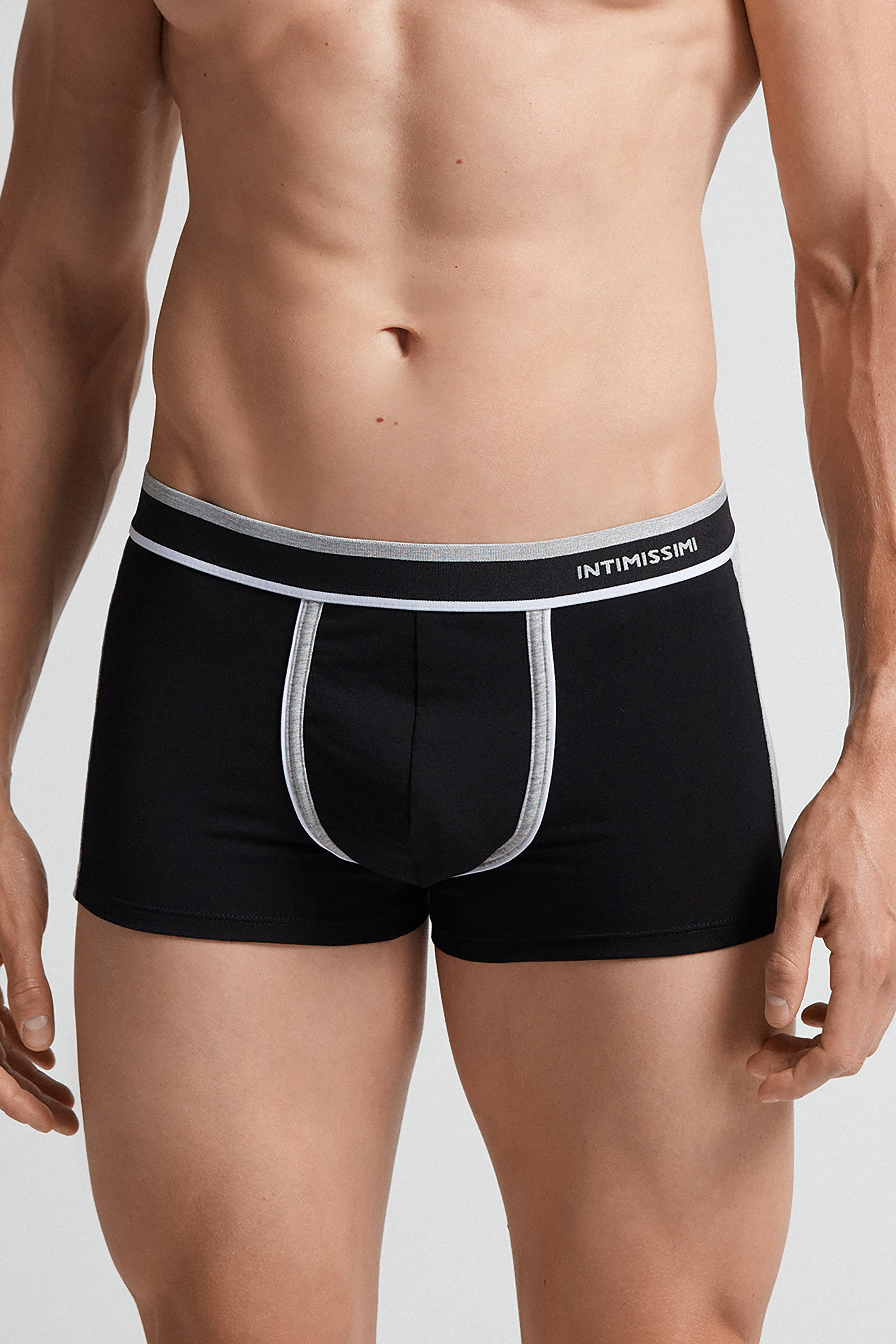Cuecas Boxer de Algodão Elástico Bicolor Supima®