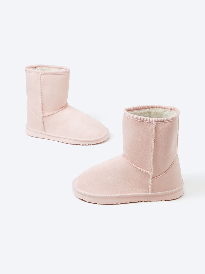 Bota forrada - Rosa claro