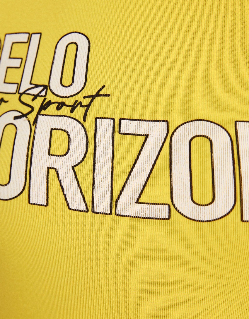 Camiseta de manga curta com estampa