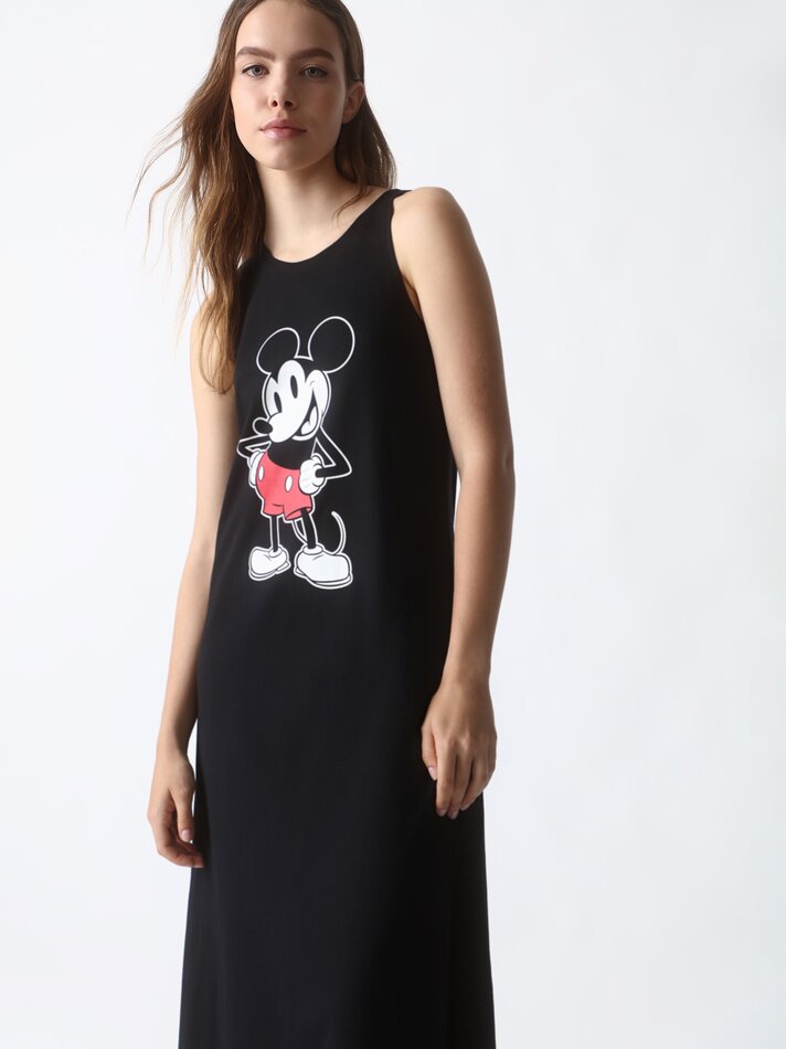 Vestido longo do Mickey Mouse ©DS - Preto