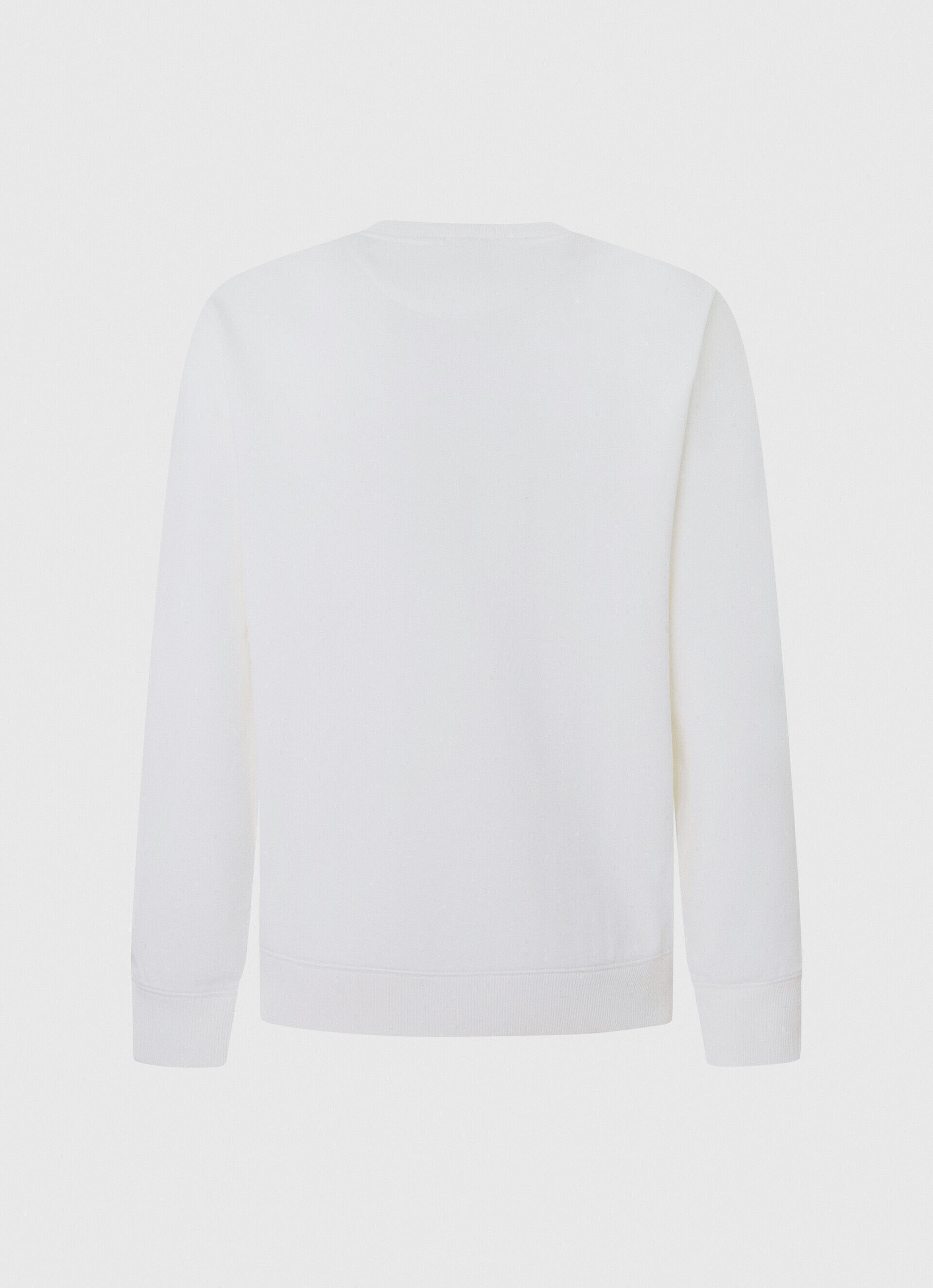 Moletom de algodão com logotipo estampado - branco