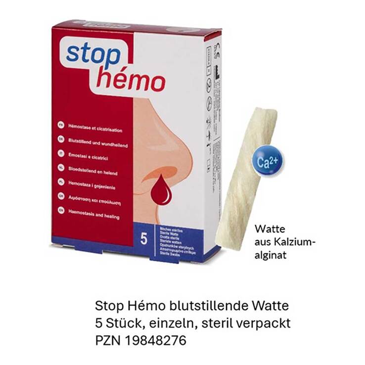 Stop Hemo blutstillende Watte, 5 St