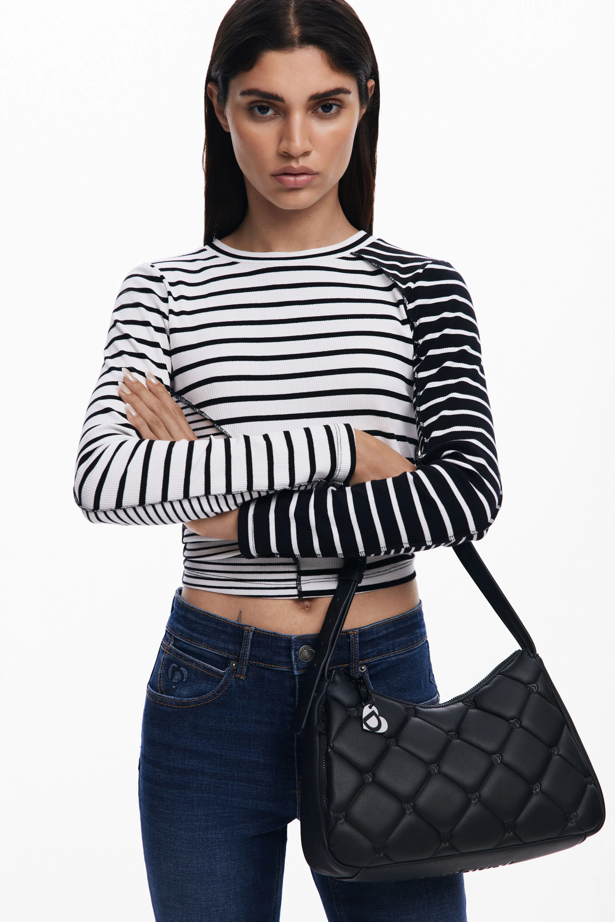 Bolso efecto acolchado M