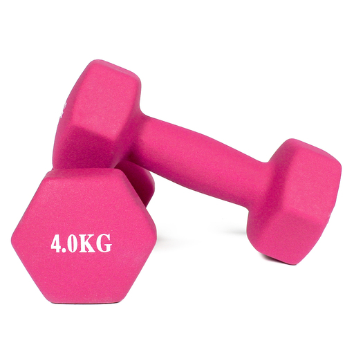 Halteres revestidos de neoprene (conjunto de 2) 4 kg Gladiatorfit