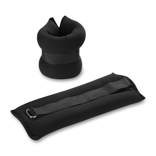 Pesos de tornozelo e pulso em neoprene índigo, 2 x 0,3 kg