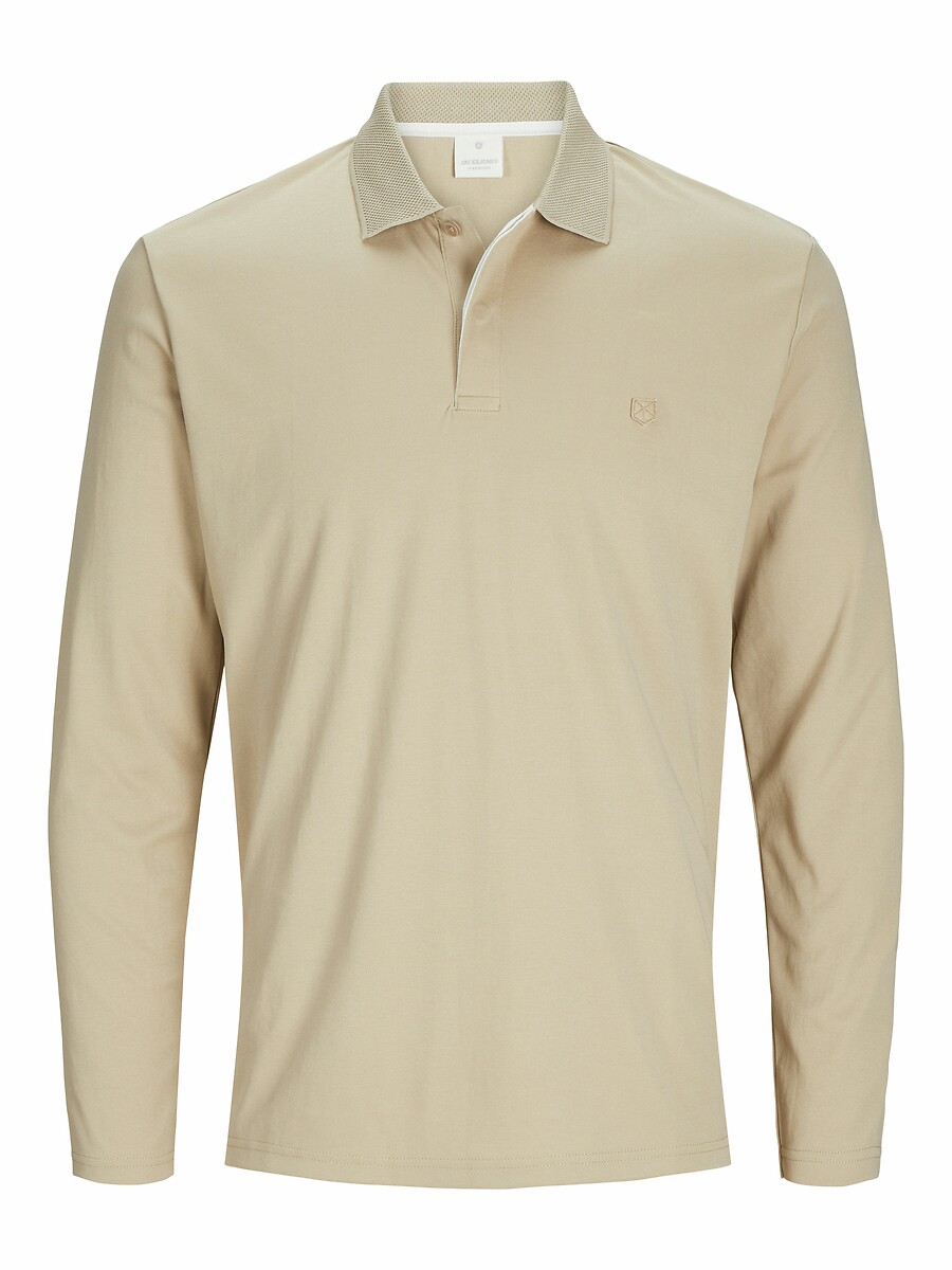 JACK & JONES<br>Camisa polo reta de manga comprida