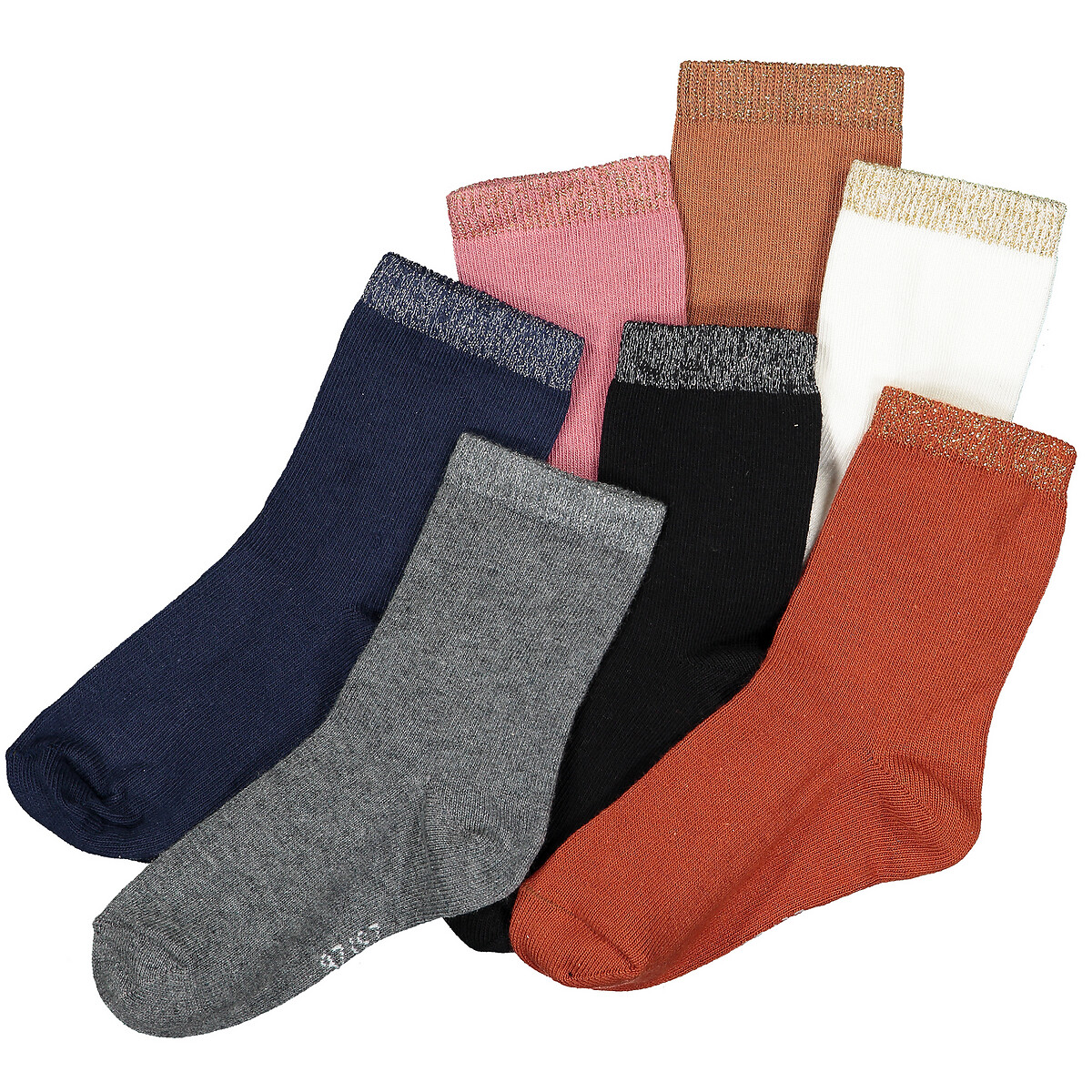 COLEÇÃO LA REDOUTE<br>Conjunto de 7 pares de meias