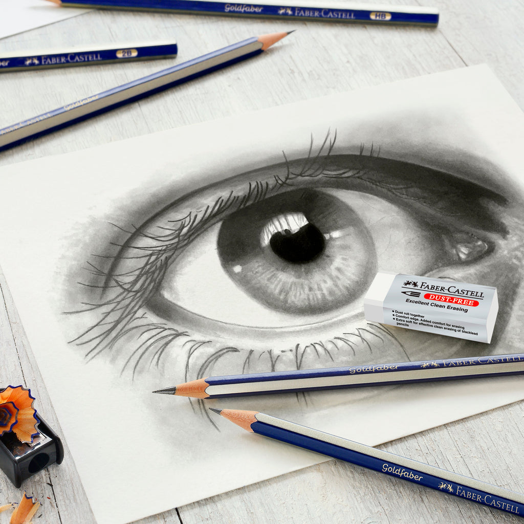 Conjunto 2 Lápis HB + Afia + Borracha Faber Castell
