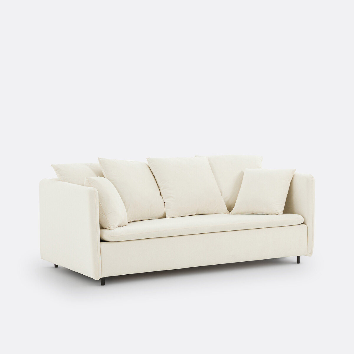 LA REDOUTE INTERIEURS<br>Sofá 3 lugares, veludo conversível, Ivete
