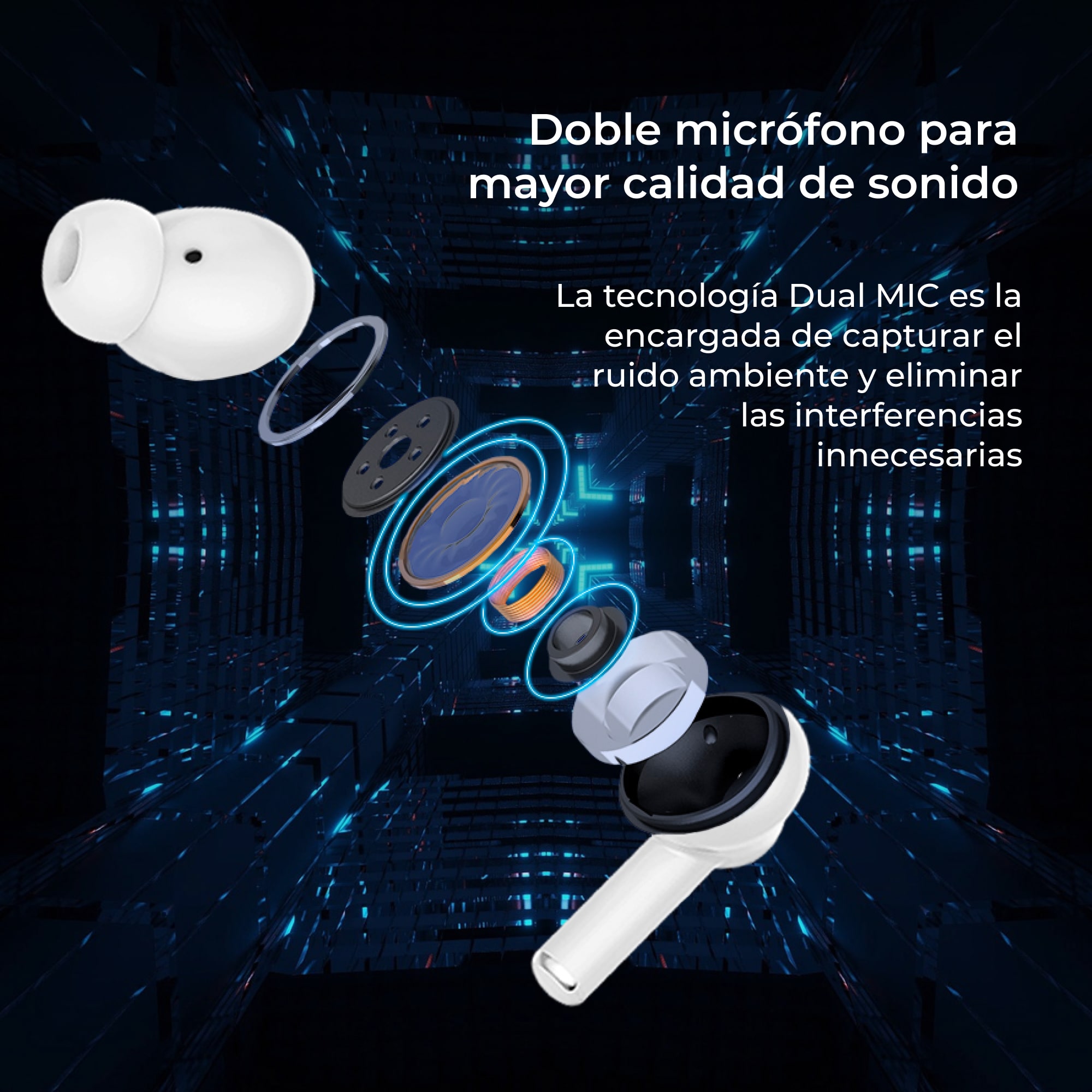 Fones de ouvido sem fio Ksix Orion