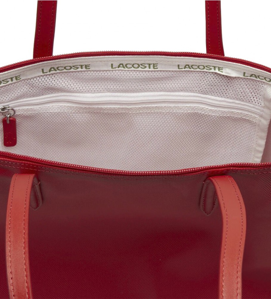 Bolsa Tote Lacoste Concept L.12.12 Vermelha - 35x30x14cm -