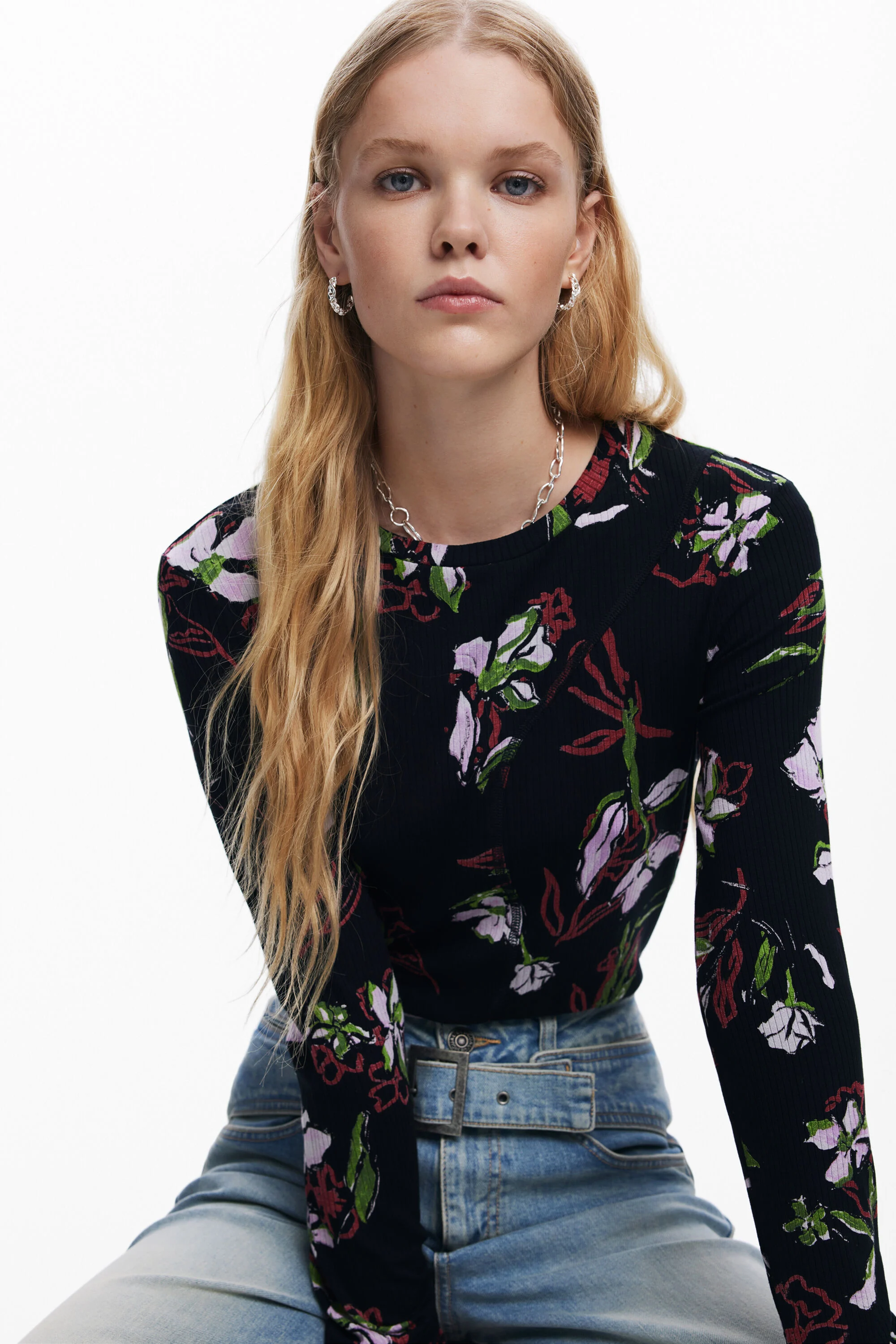 Camiseta floral