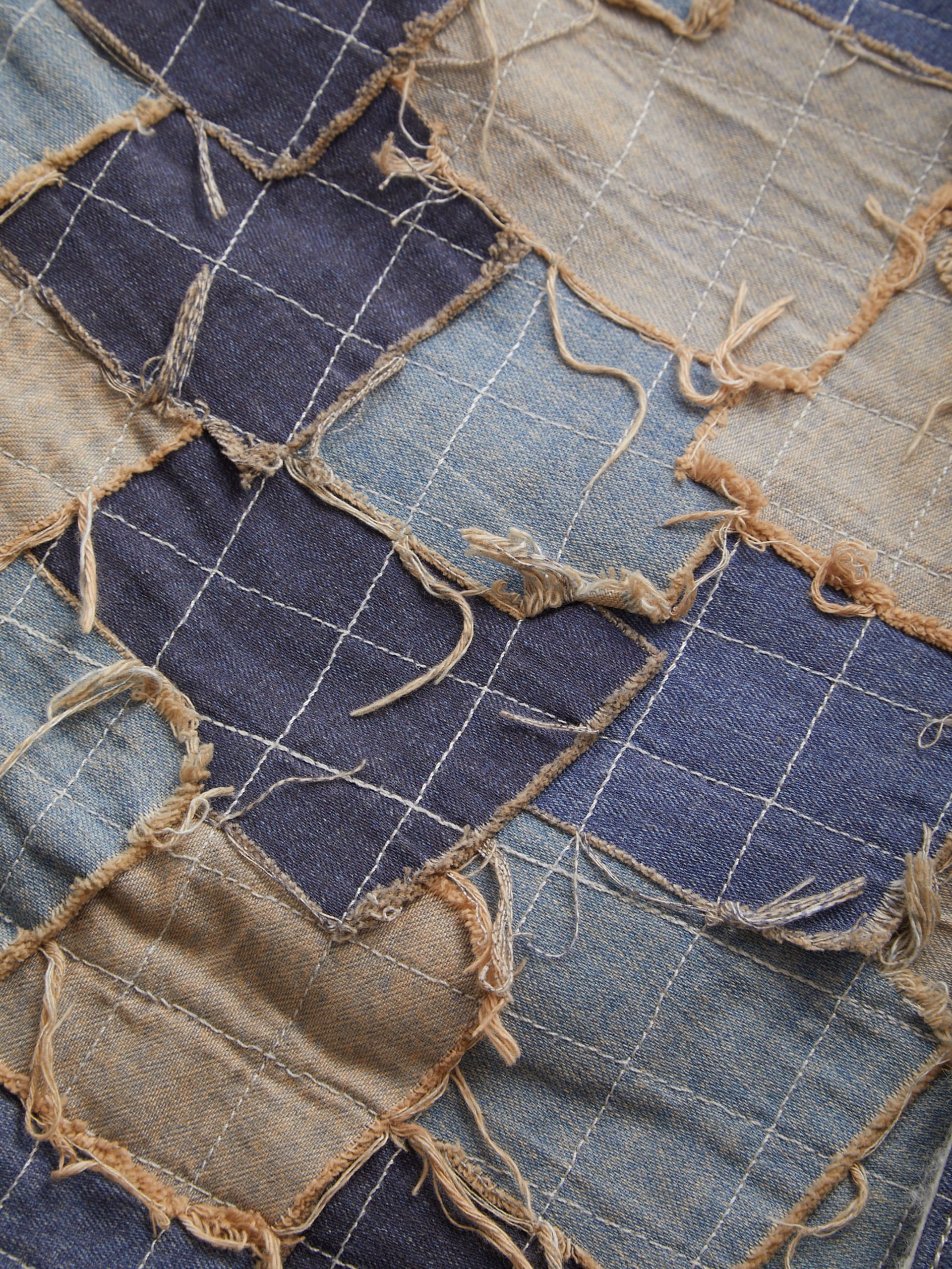 colete jeans reversível