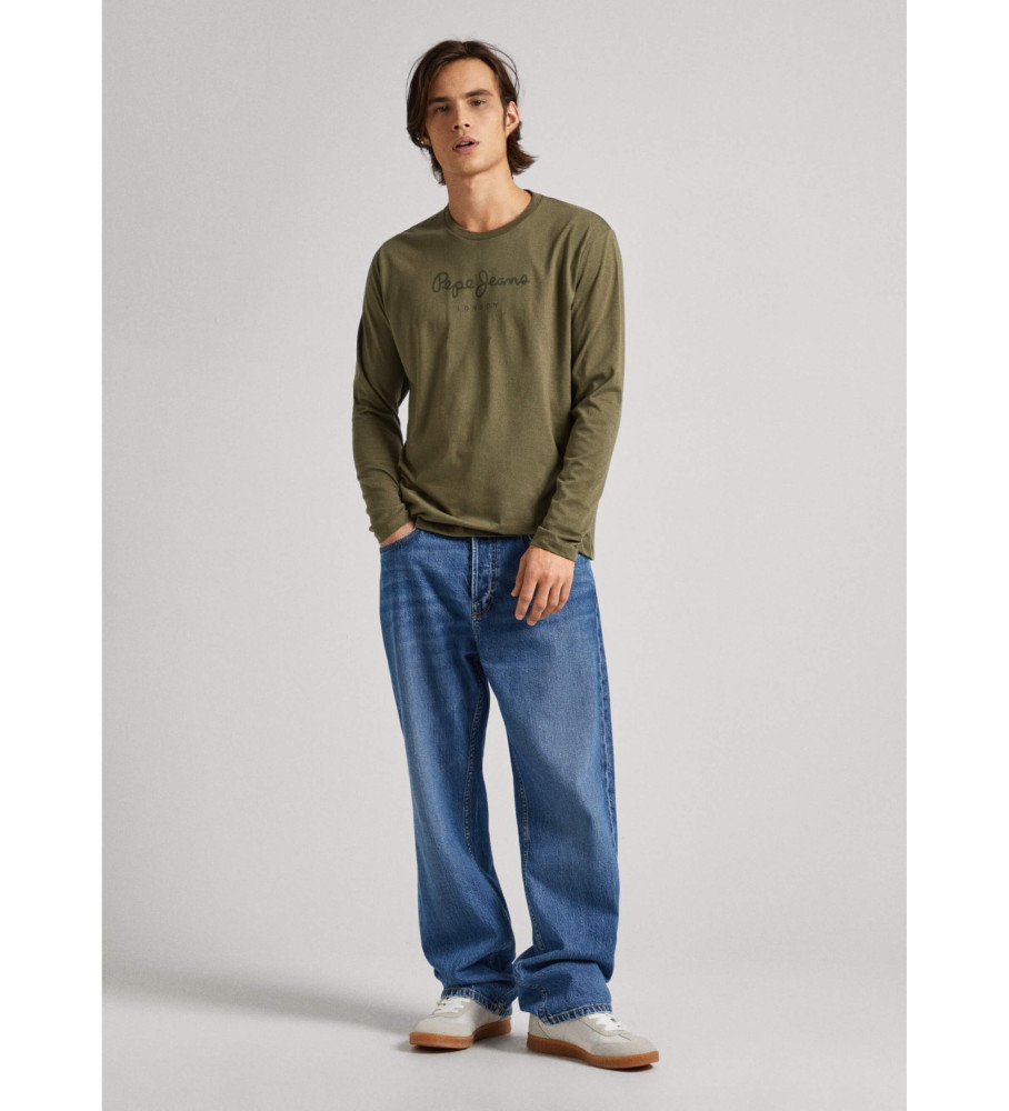 Camiseta longa verde Pepe Jeans Eggo