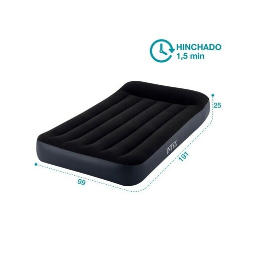 Colchão inflável individual Intex com bomba, 191 cm