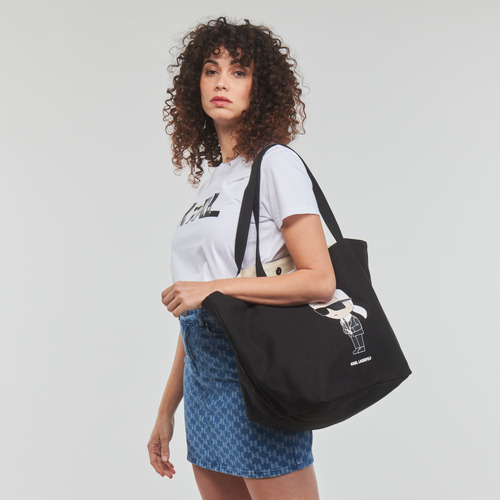 Karl Lagerfeld - K/IKONIK 2.0 KARL CANV SHOPPER Negro