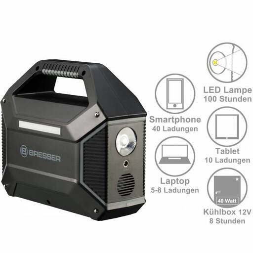 Bateria externa portátil Bresser de 42000 mAh