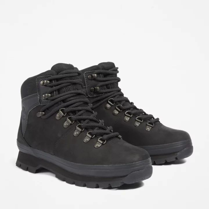 Bota impermeável Euro Hiker para mulheres, na cor preta.