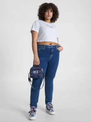 Calça jeans super skinny de cintura ultra alta Curve Melany