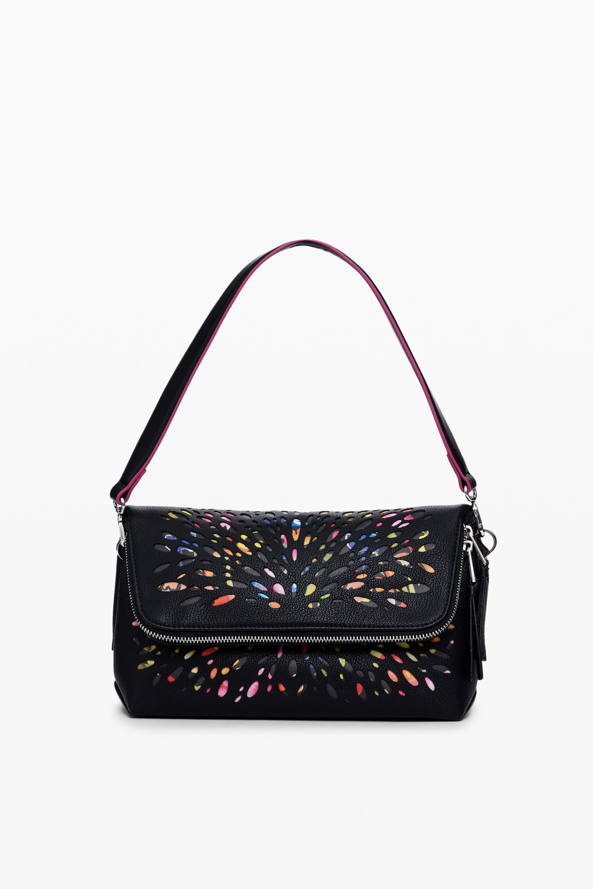 Bolsa transversal com visor transparente