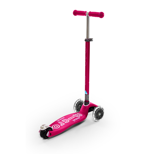 Patinete Maxi Micro Deluxe Rosa Led