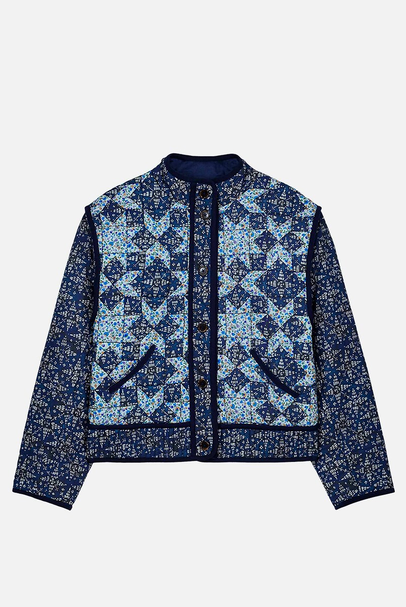 LOUISE MISHA<br>Jaqueta patchwork estampada, OMOTAYO