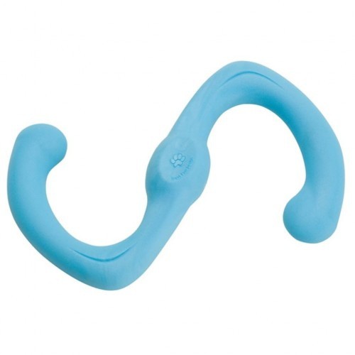 Brinquedo para cachorro em formato de S, azul