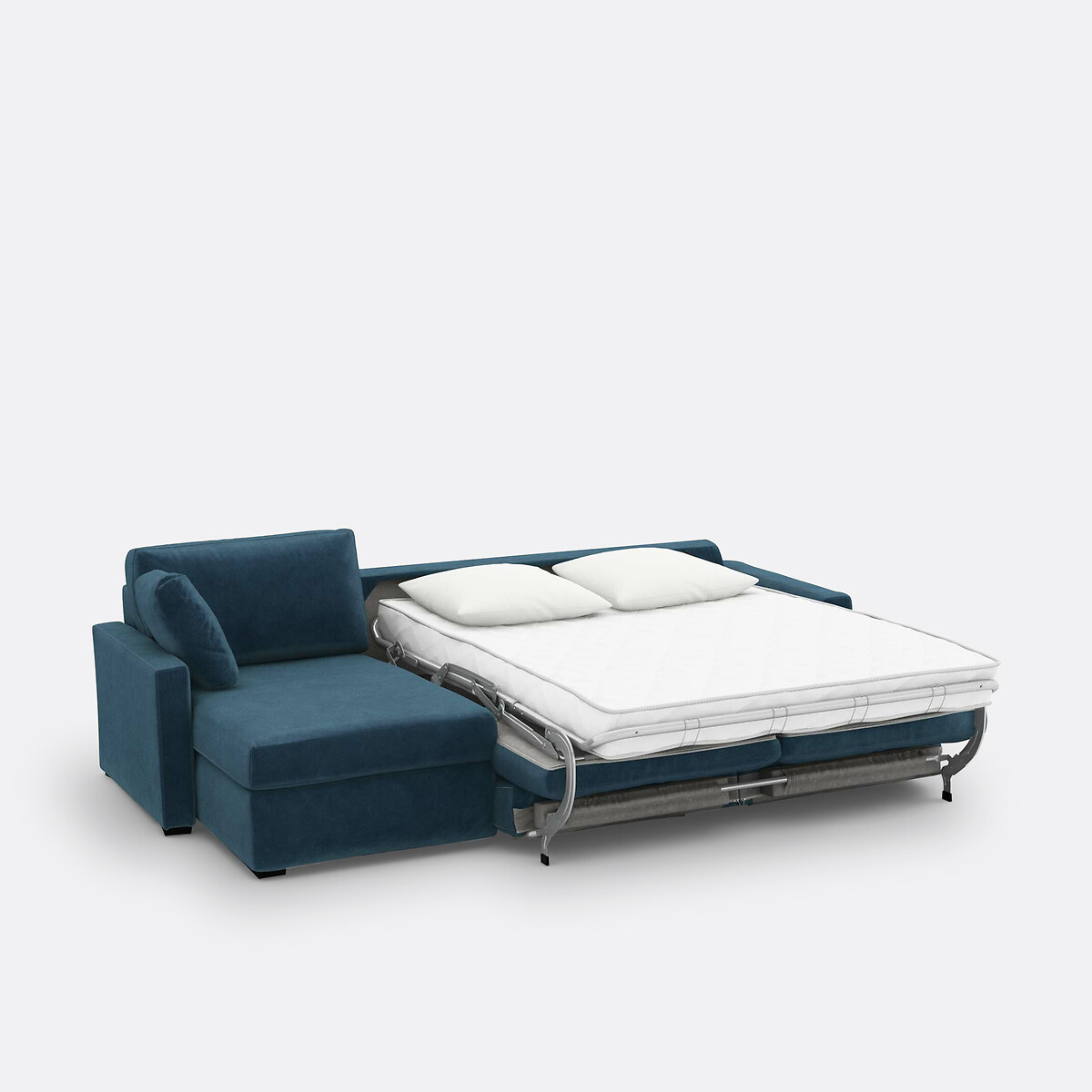 LA REDOUTE INTERIEURS<br>Sofá-cama de canto em veludo de espuma premium HR Timor