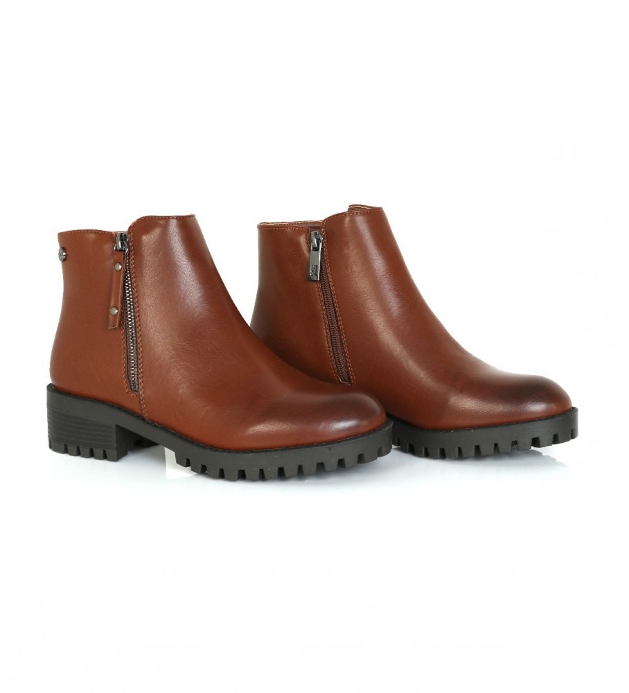 Botas de cano curto Xti 034400 Camel - Altura do salto: 5 cm -