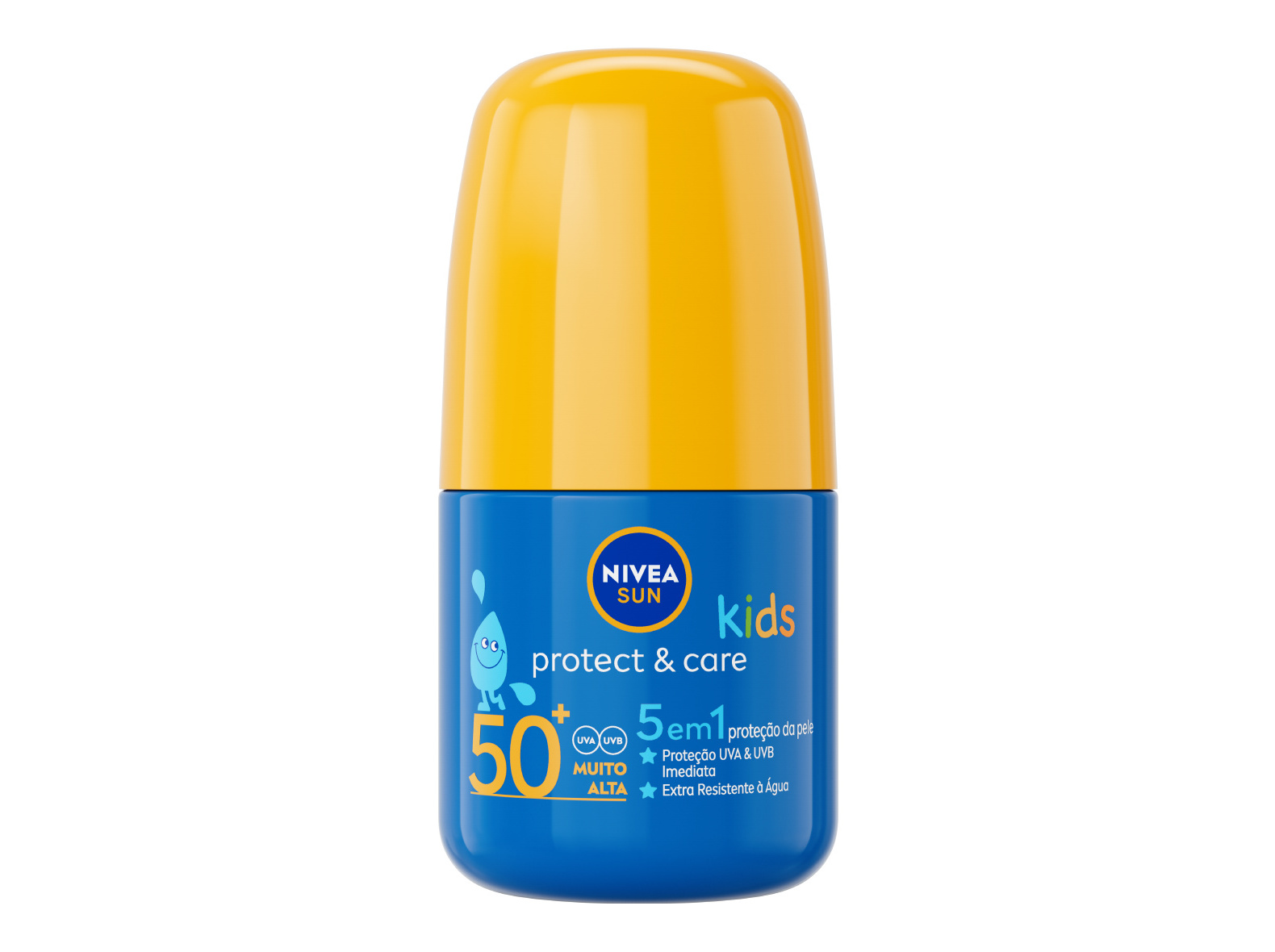 Kids Protetor Solar para Crianças Hidratante Roll-On Protect & Care FP50  NIVEA SUN 50 ml