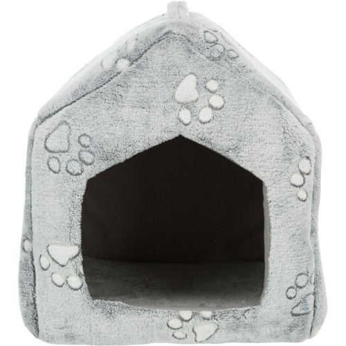 Cama em forma de caverna cinza Trixie Nando para cães