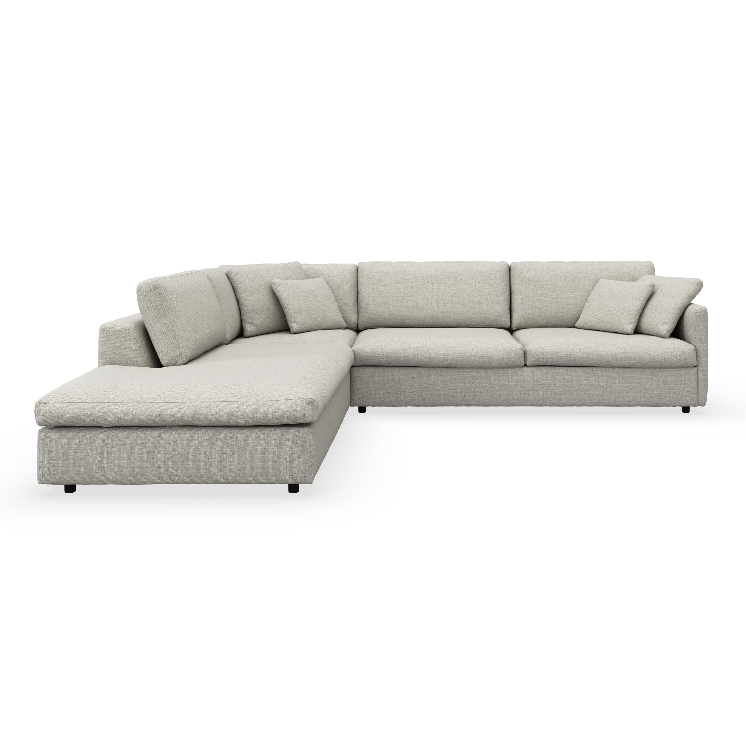 Angolo venstrevendt sofa med pufafslutning